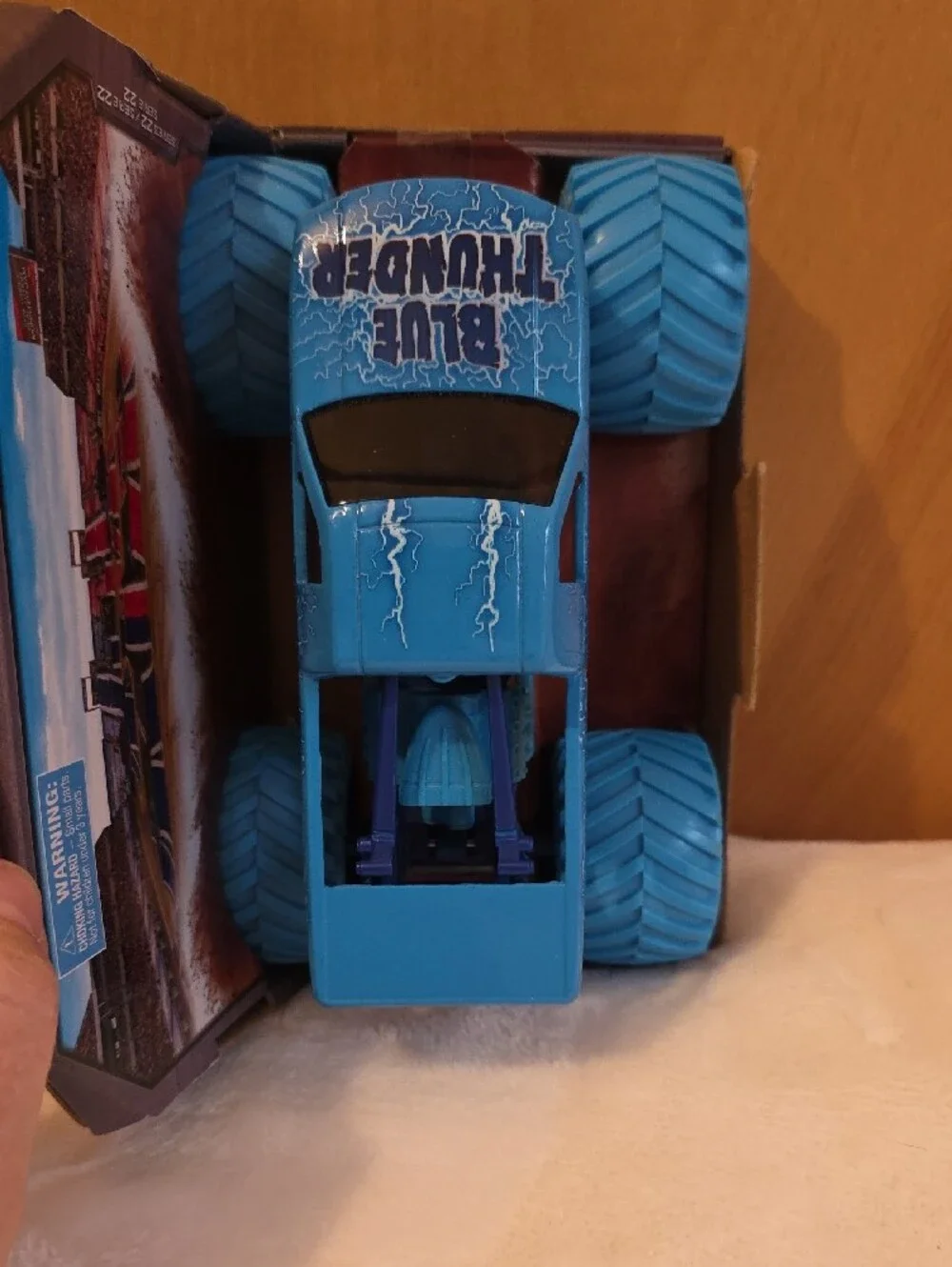 Monster Jam-Blue Thunder- Monster Truck Toy - Blue (4 Years And Up)